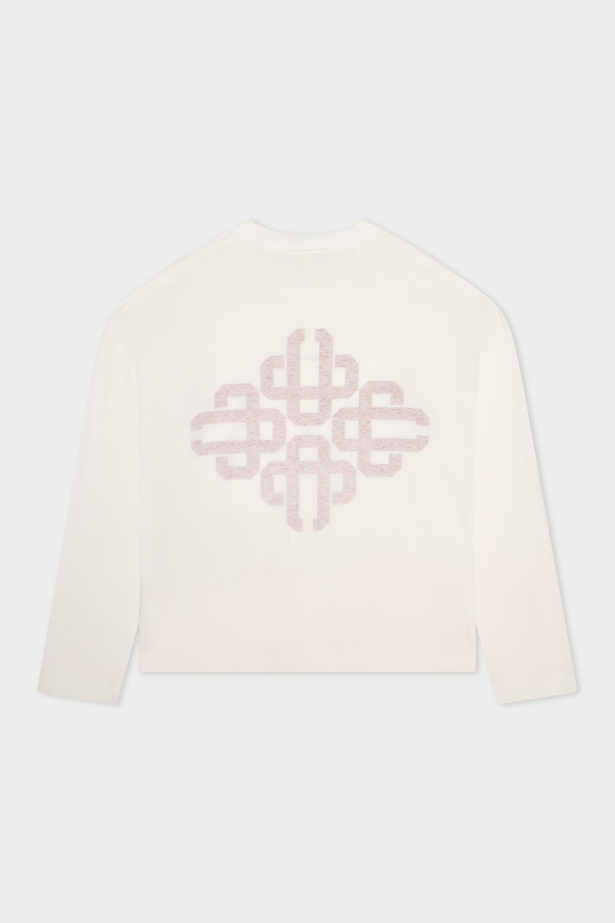 EMBLEM REVERSE PRINT LONG SLEEVE T-SHIRT - RED