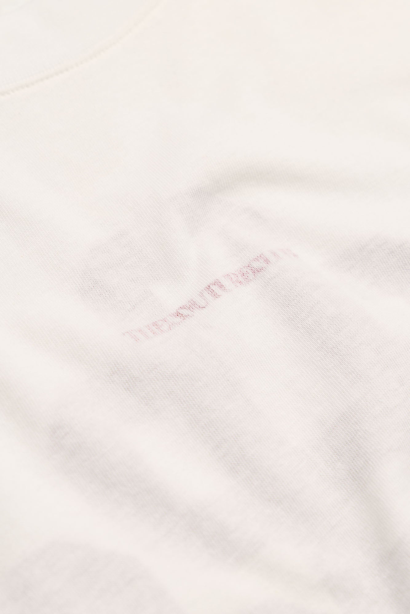 EMBLEM REVERSE PRINT LONG SLEEVE T-SHIRT - RED