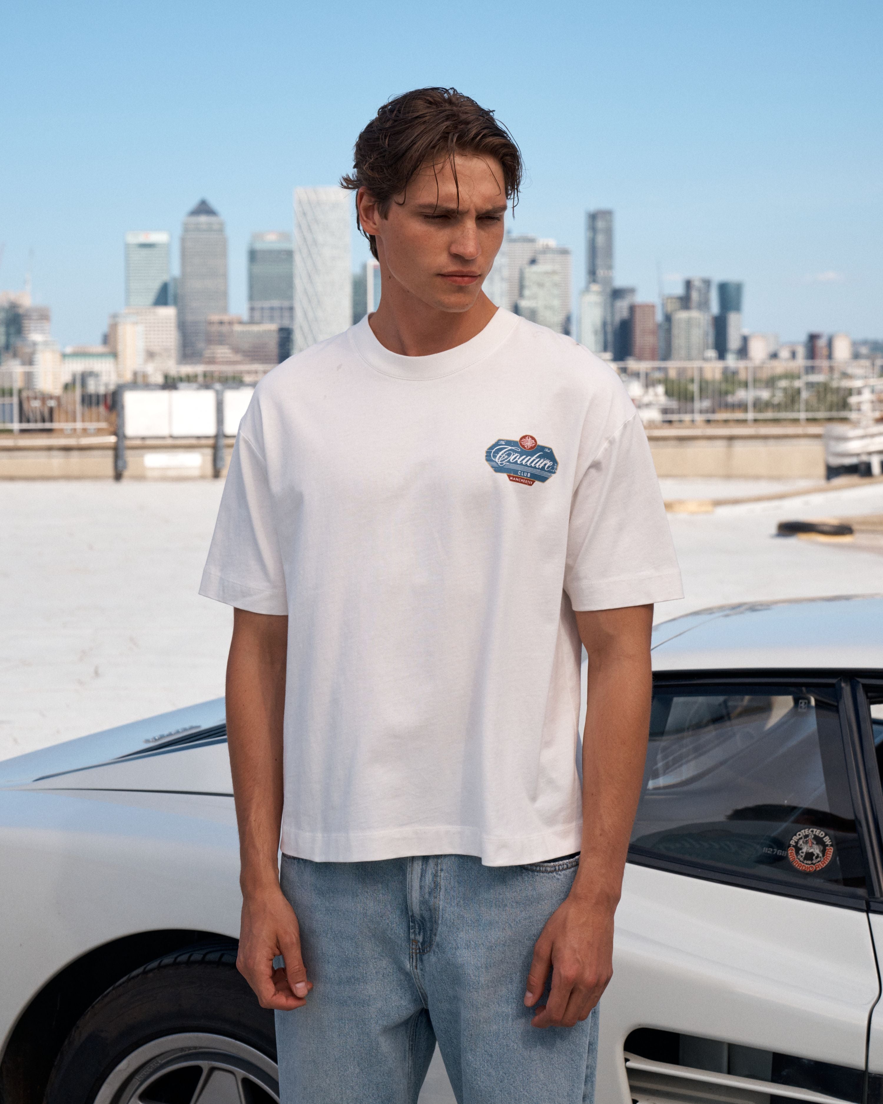 VINTAGE SCRIPT GRAPHIC T-SHIRT - OFF WHITE