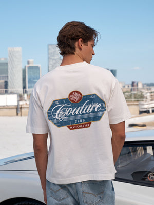 VINTAGE SCRIPT GRAPHIC T-SHIRT - OFF WHITE