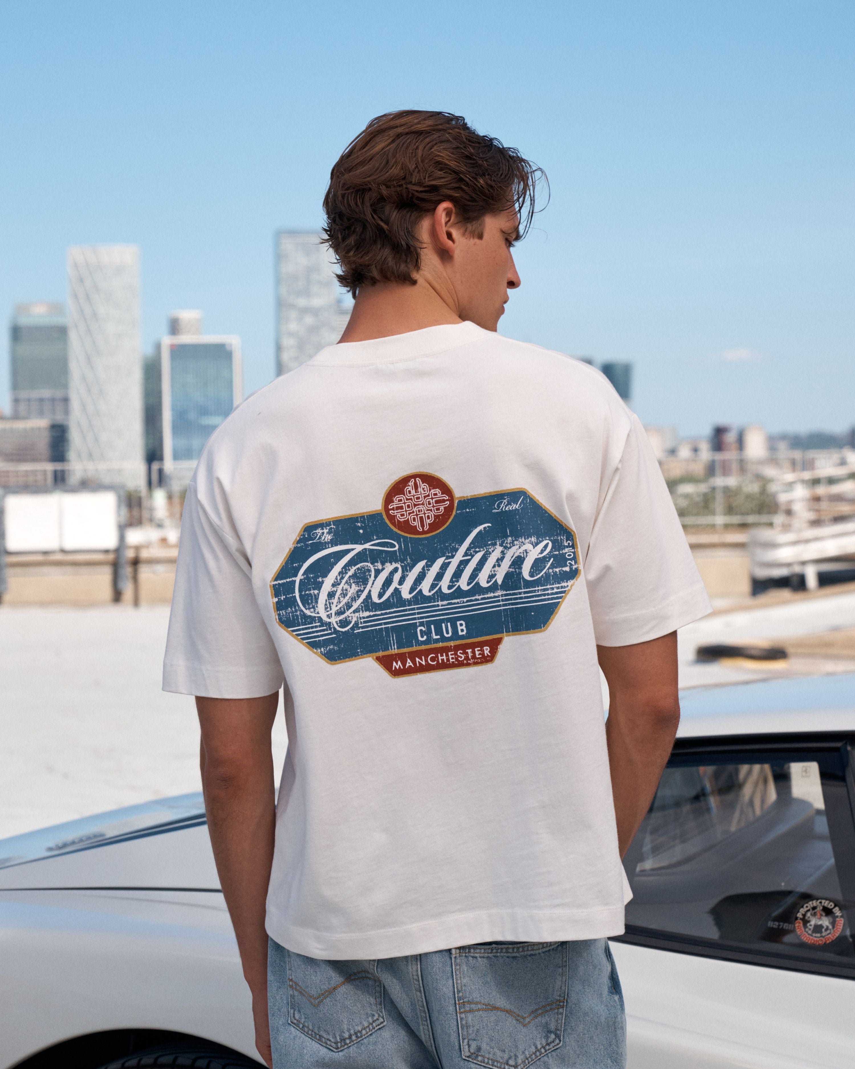 VINTAGE SCRIPT GRAPHIC T-SHIRT - OFF WHITE