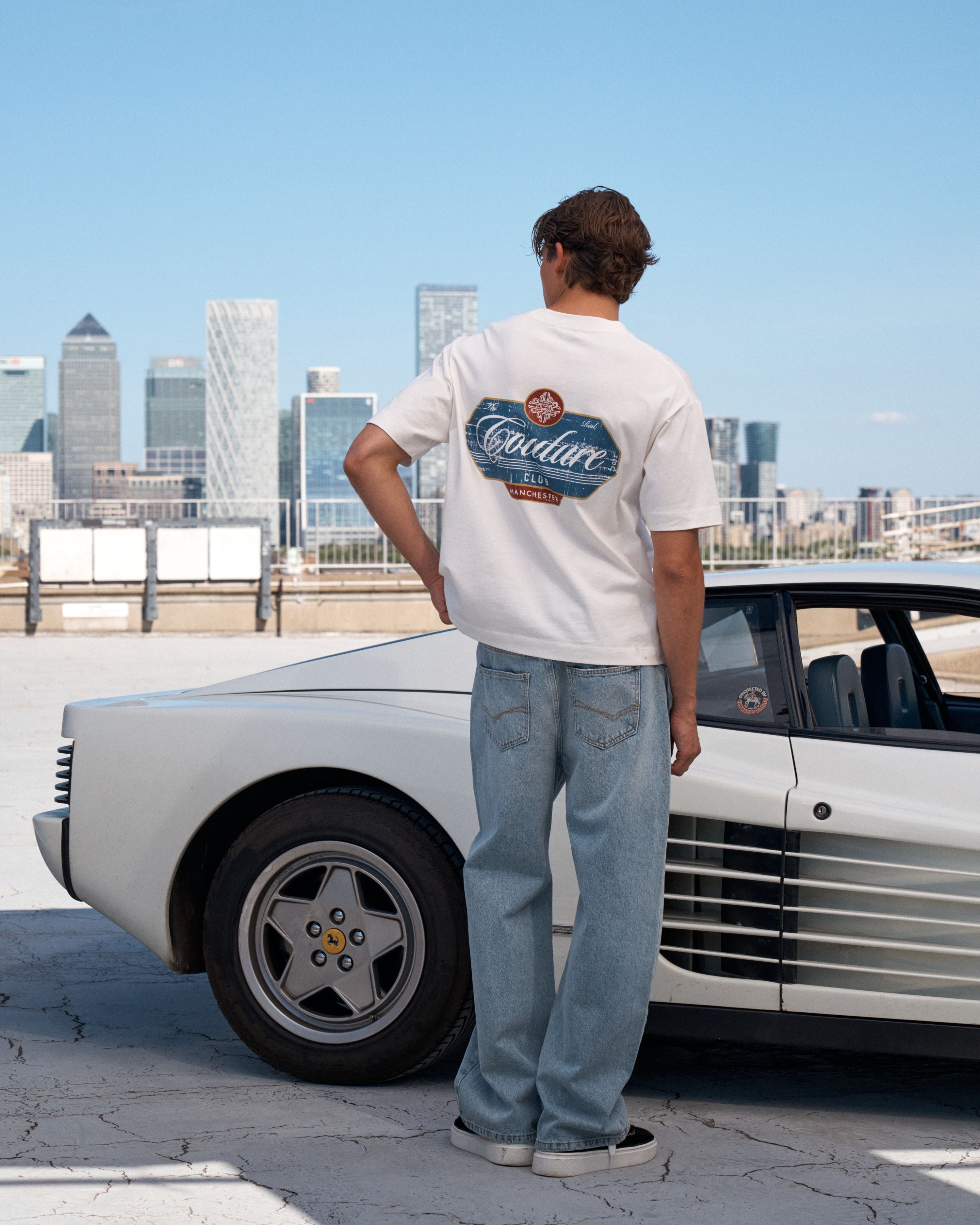 VINTAGE SCRIPT GRAPHIC T-SHIRT - OFF WHITE
