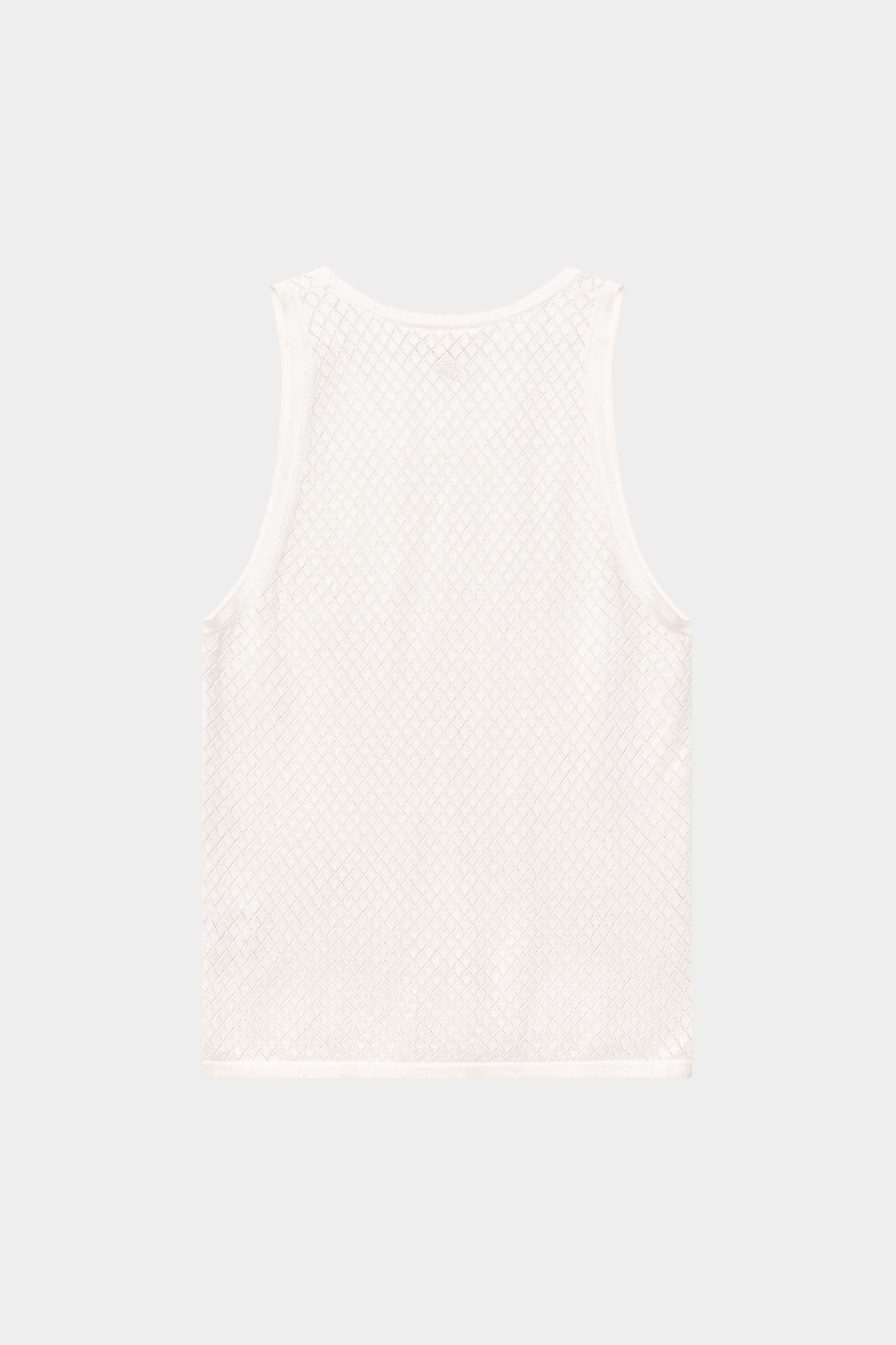 KNITTED VEST - WHITE