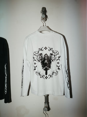 THE SOCIAL X TCC LONG SLEEVE T-SHIRT - WHITE