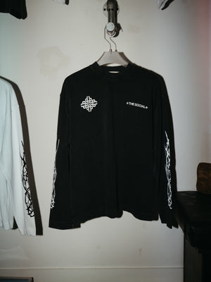 THE SOCIAL X TCC LONG SLEEVE T-SHIRT - GREY