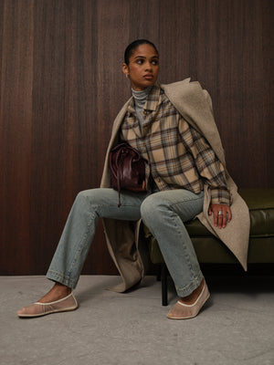 STRAIGHT LEG VINTAGE WASH JEANS - MID BLUE WASH