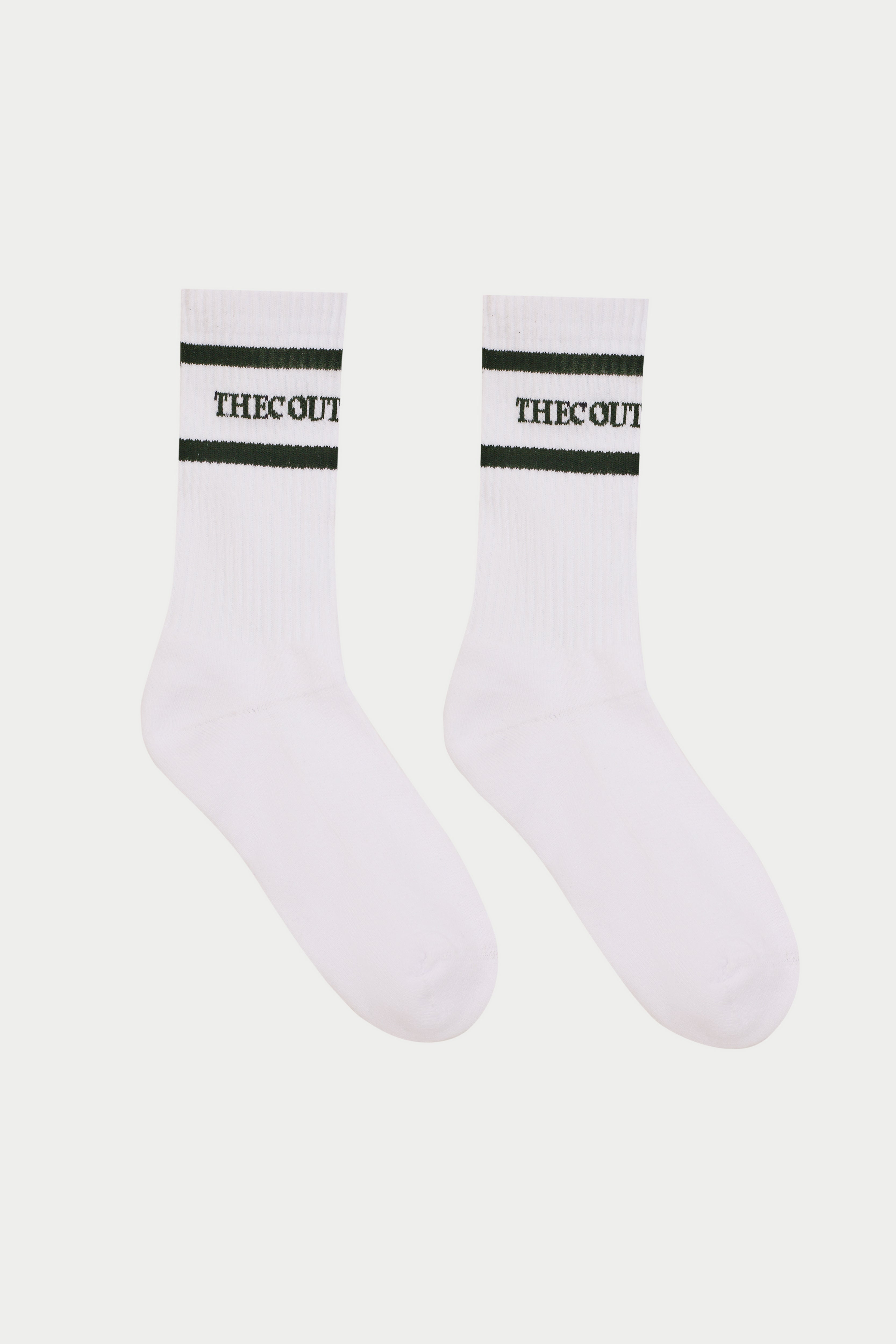 DOUBLE STRIPE COPYRIGHT SOCK - FOREST