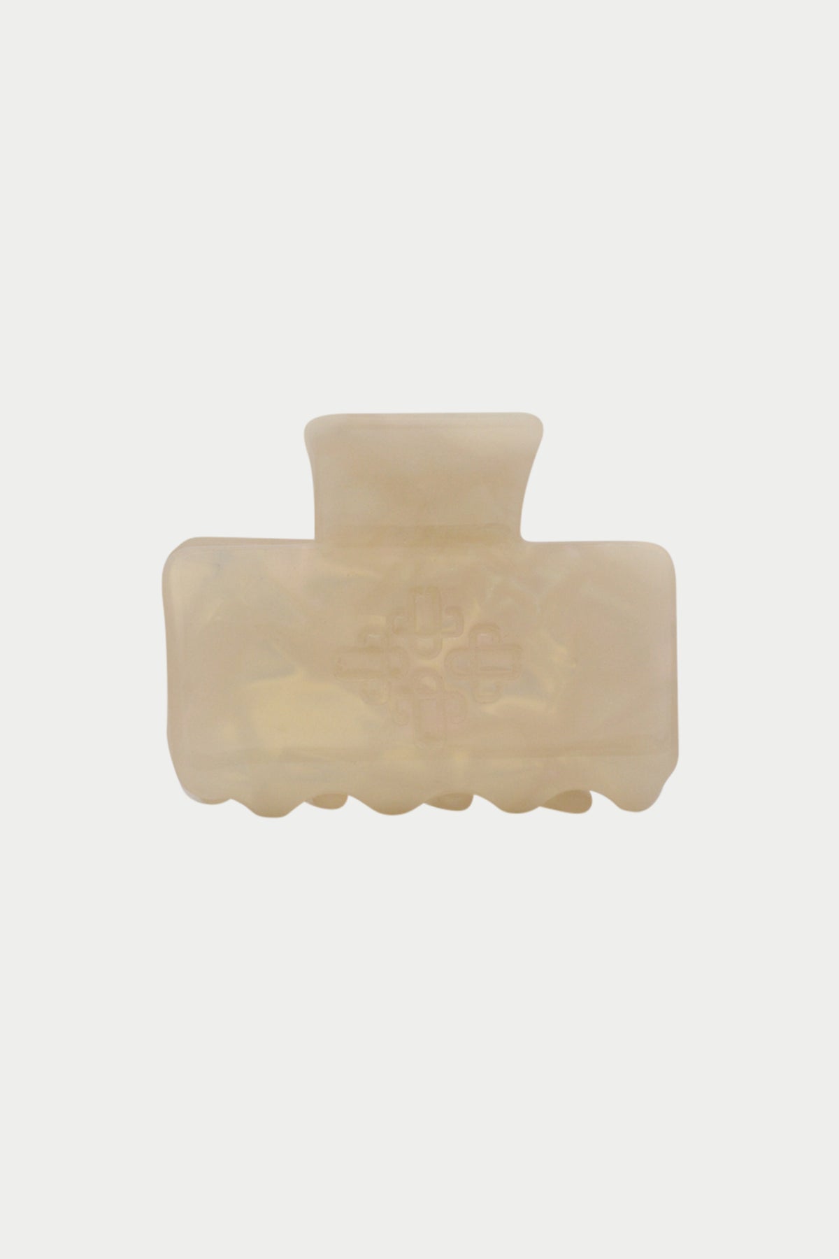 TORTOISESHELL MINI EMBLEM CLAW CLIP - PEARL