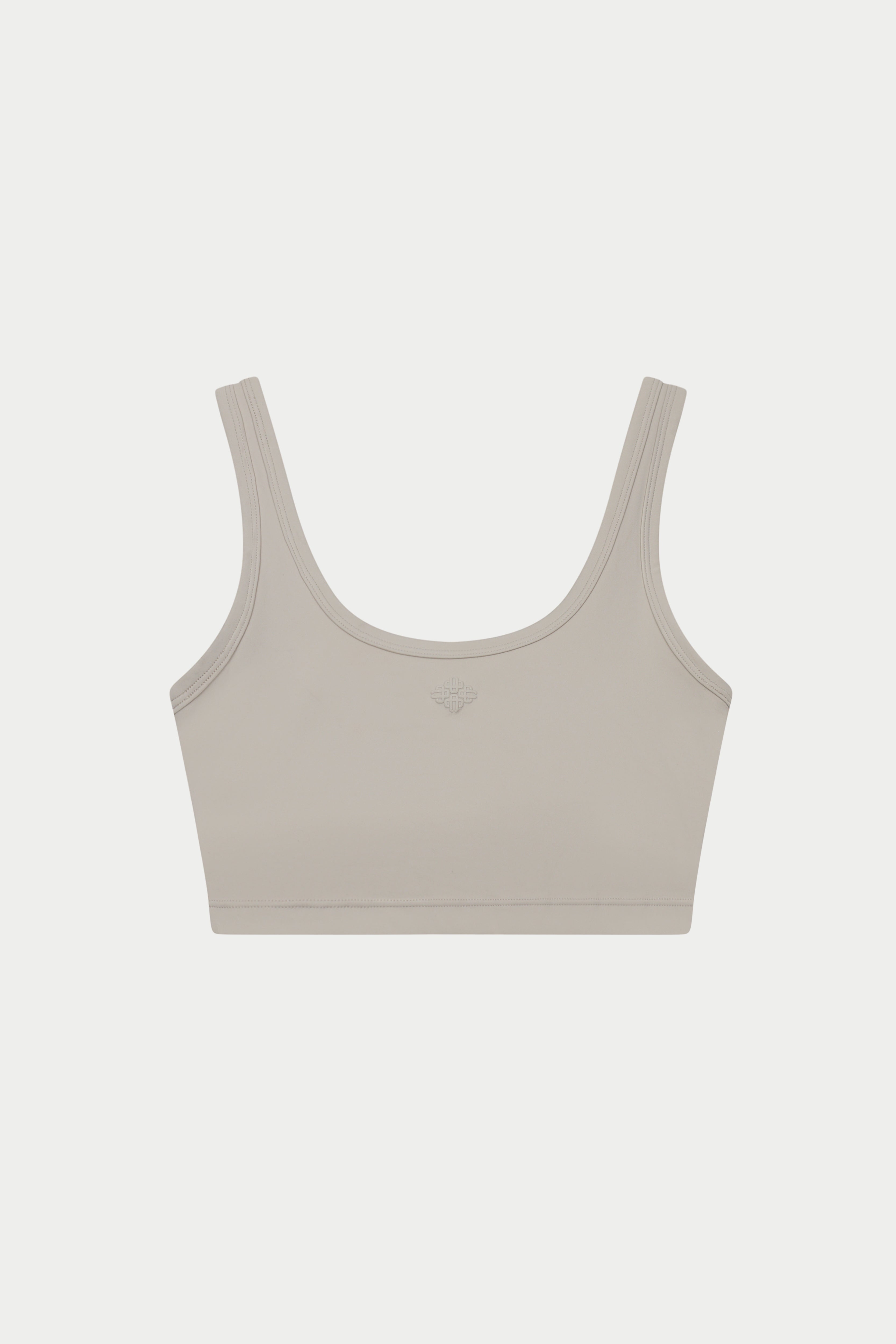 SCULPTING STRETCH EMBLEM SPORTS BRA - BONE
