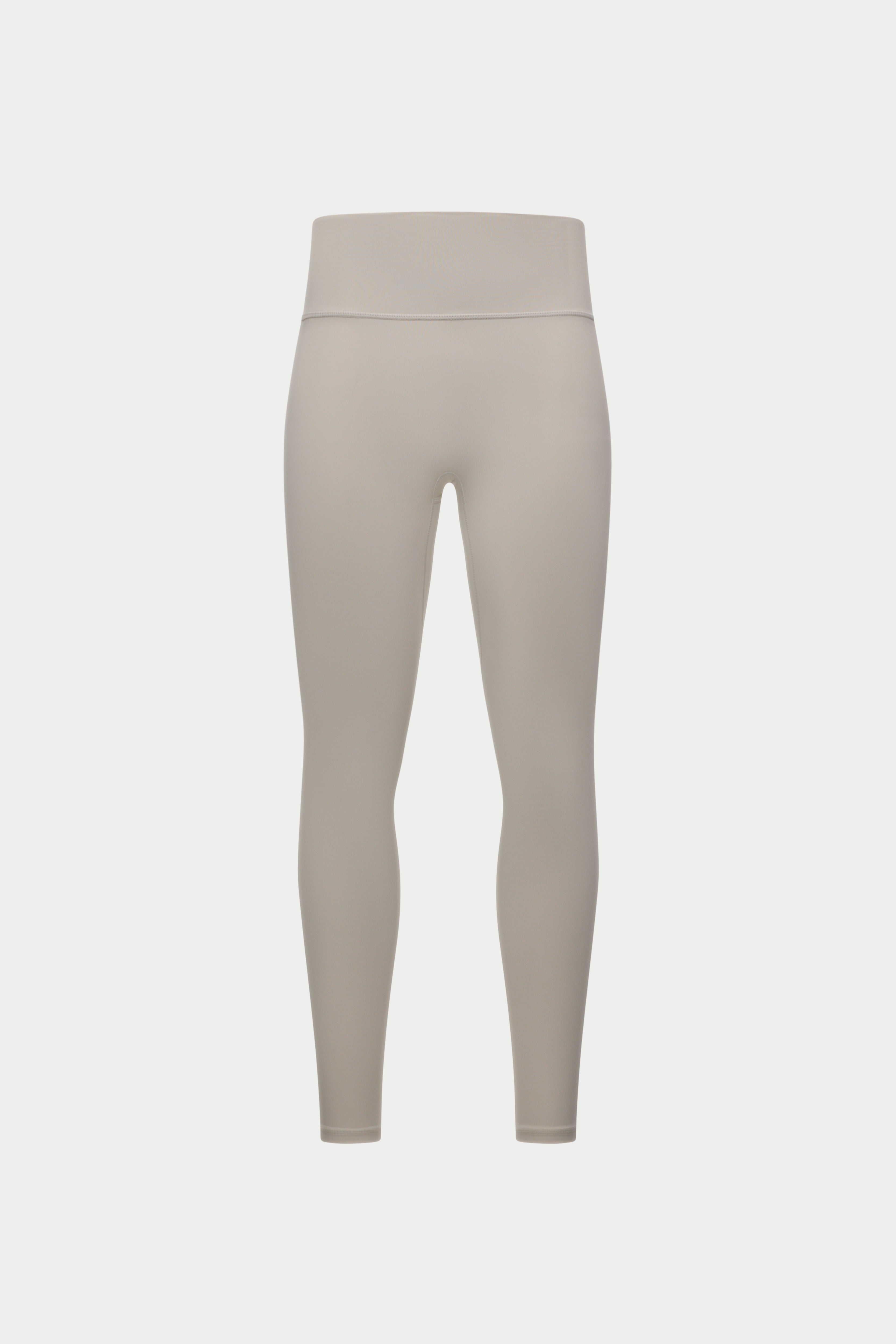 SCULPTING STRETCH EMBLEM LEGGINGS - BONE