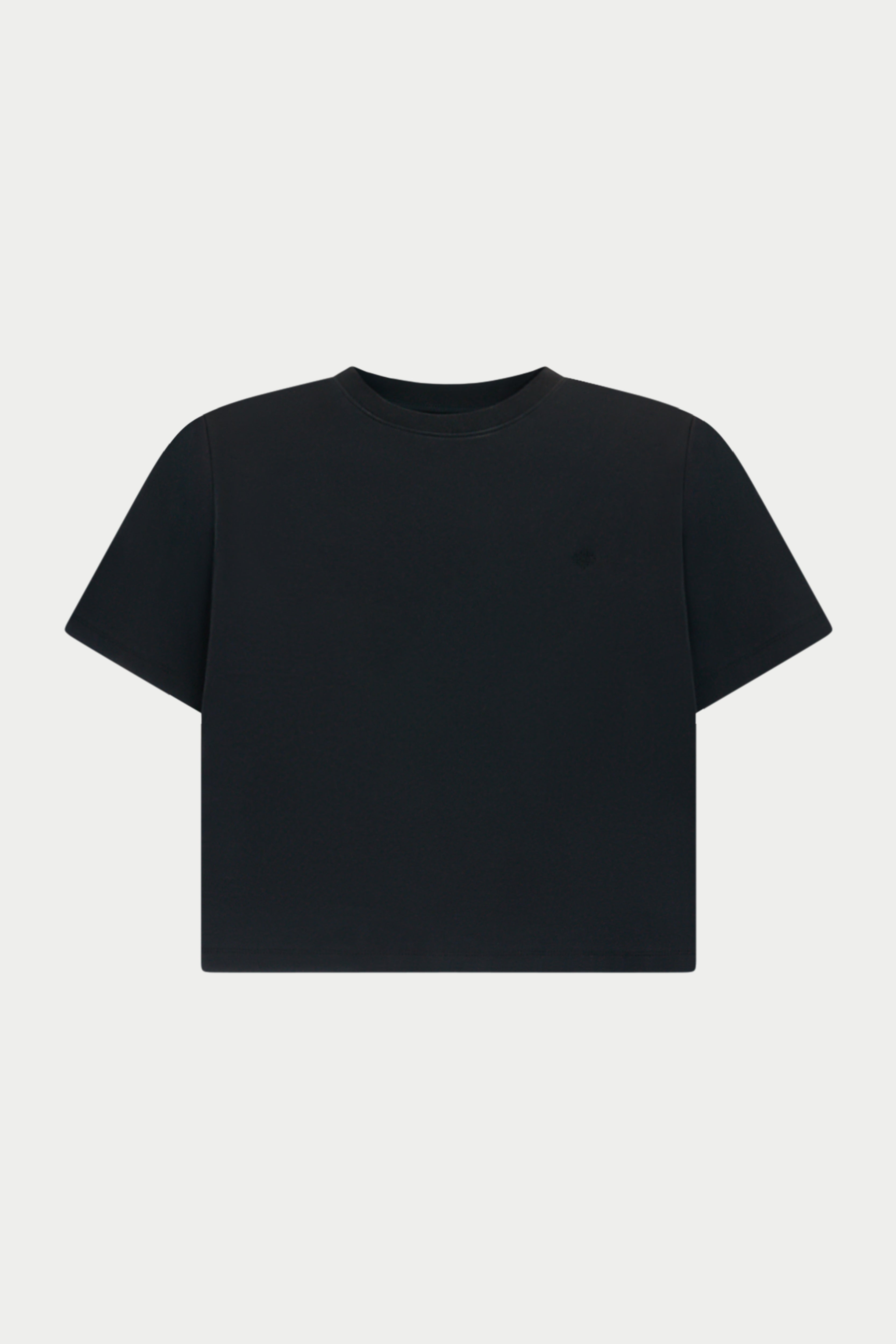 SHOULDER PAD T-SHIRT - BLACK