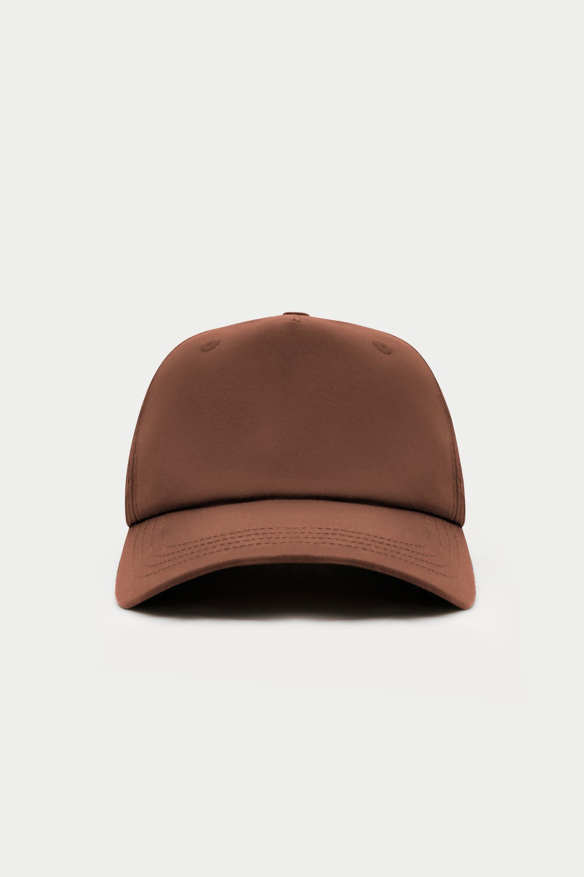 5 Panel Nylon Cap - Brown