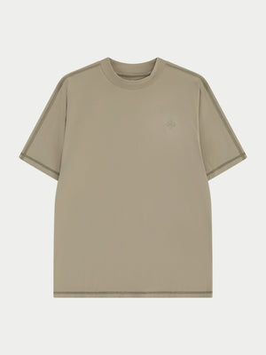 SHORT SLEEVE TRAINING TOP - KHAKI