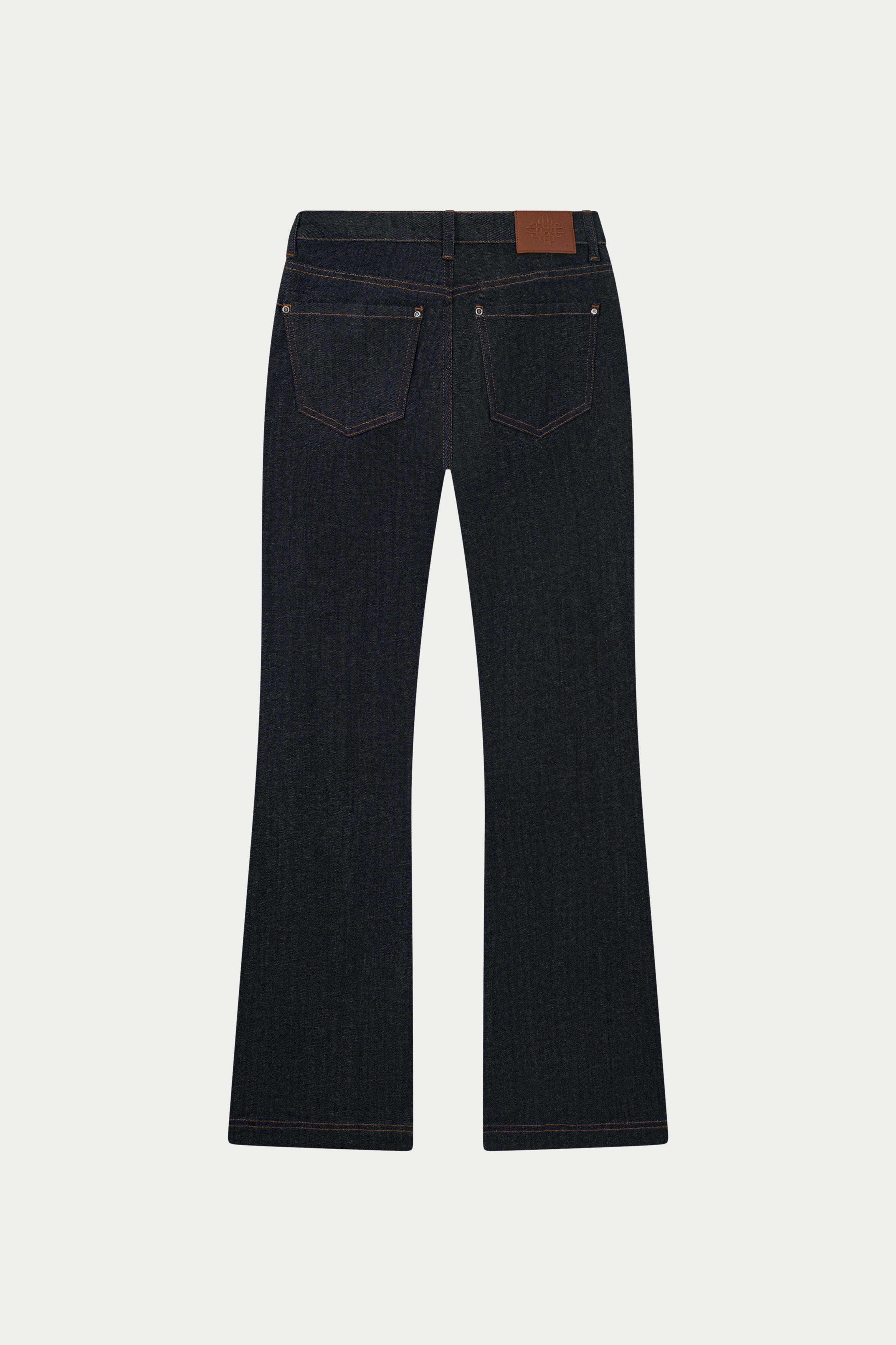 RELAXED FLARE JEANS - DARK INDIGO