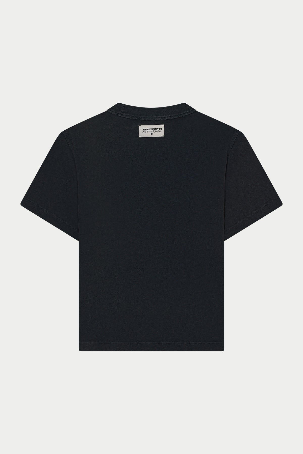 SHADOW PRINT EMBLEM T-SHIRT - WASHED BLACK