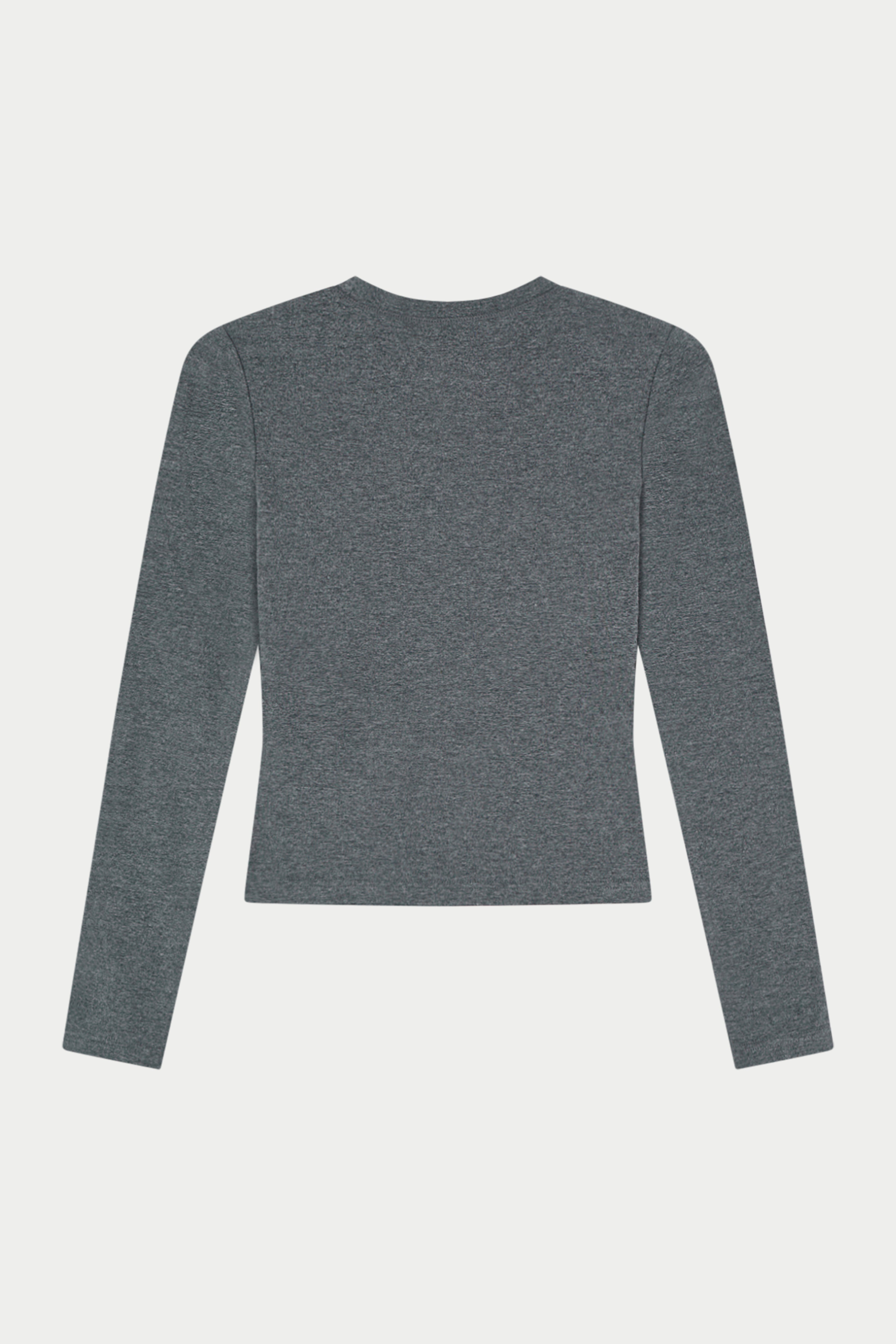 SCULPT SOFT TOUCH LONG SLEEVE TOP - CHARCOAL