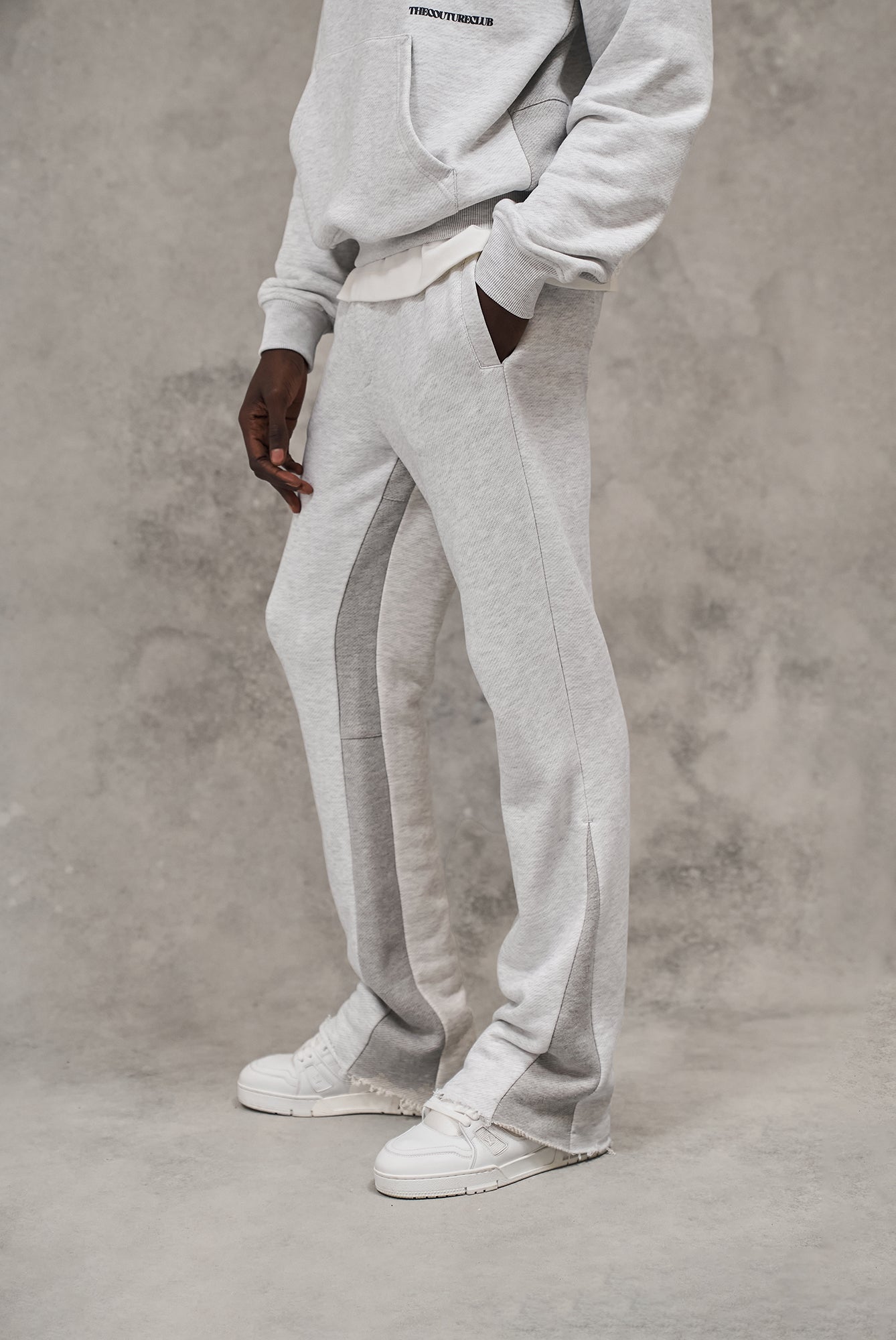 DESIGN DEPARTMENT PANEL JOGGERS - GREY MARL