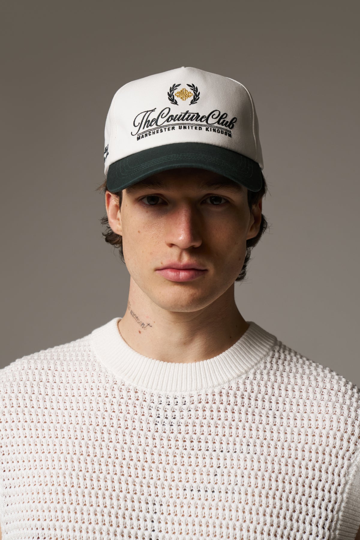 LAUREL EMBROIDERY CAP - FOREST GREEN