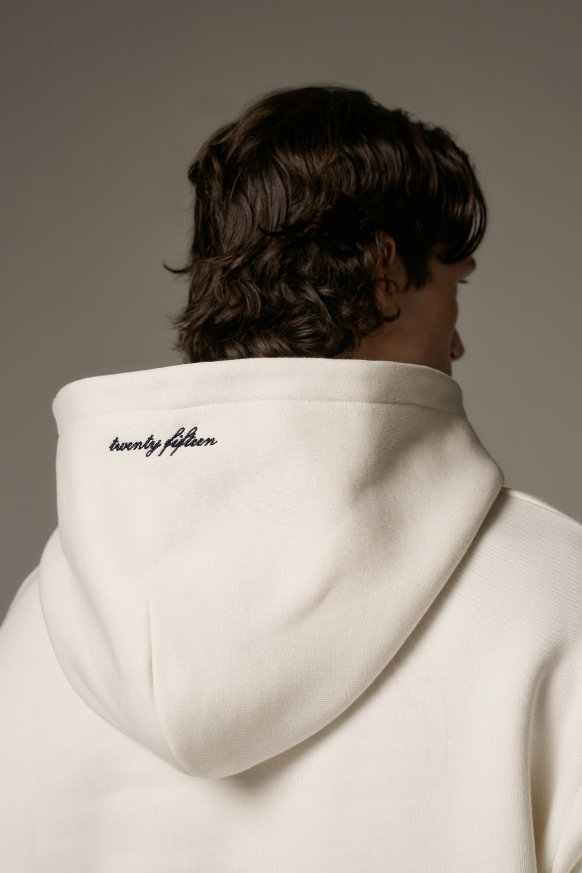 DESIGN DEPARTMENT CHEST PRINT HOODIE - OFF WHITE