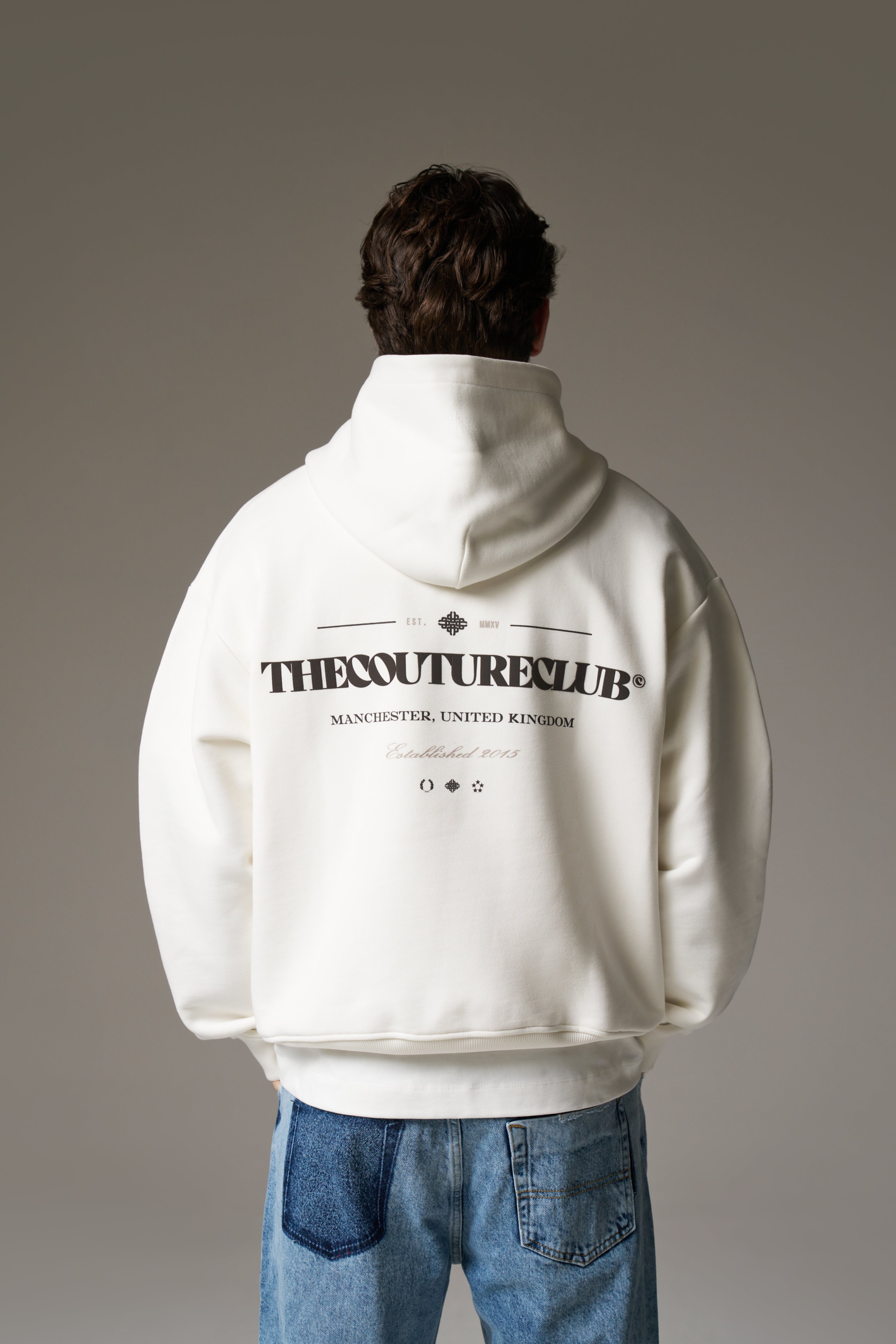 COPYRIGHT MULTI GRAPHIC HOODIE - OFF WHITE