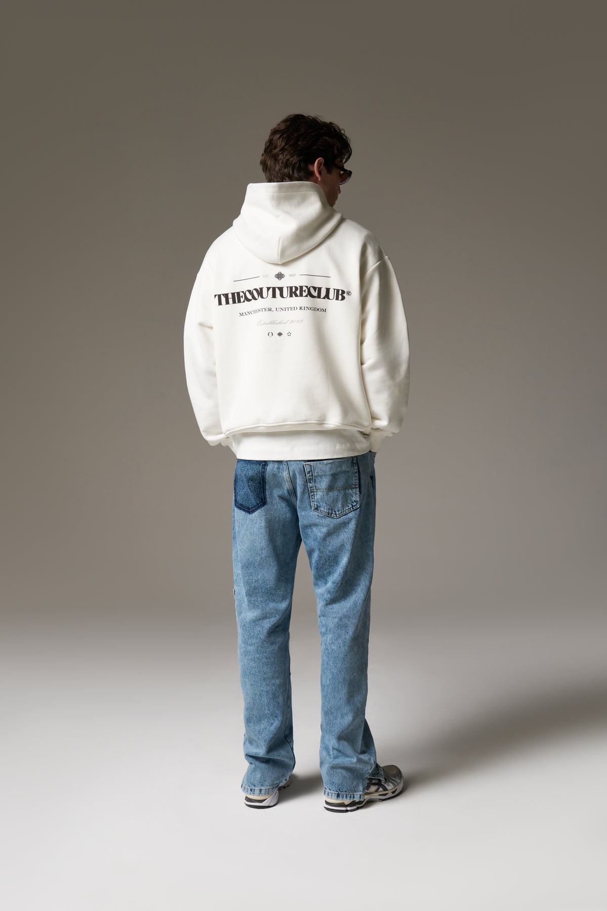 COPYRIGHT MULTI GRAPHIC HOODIE - OFF WHITE