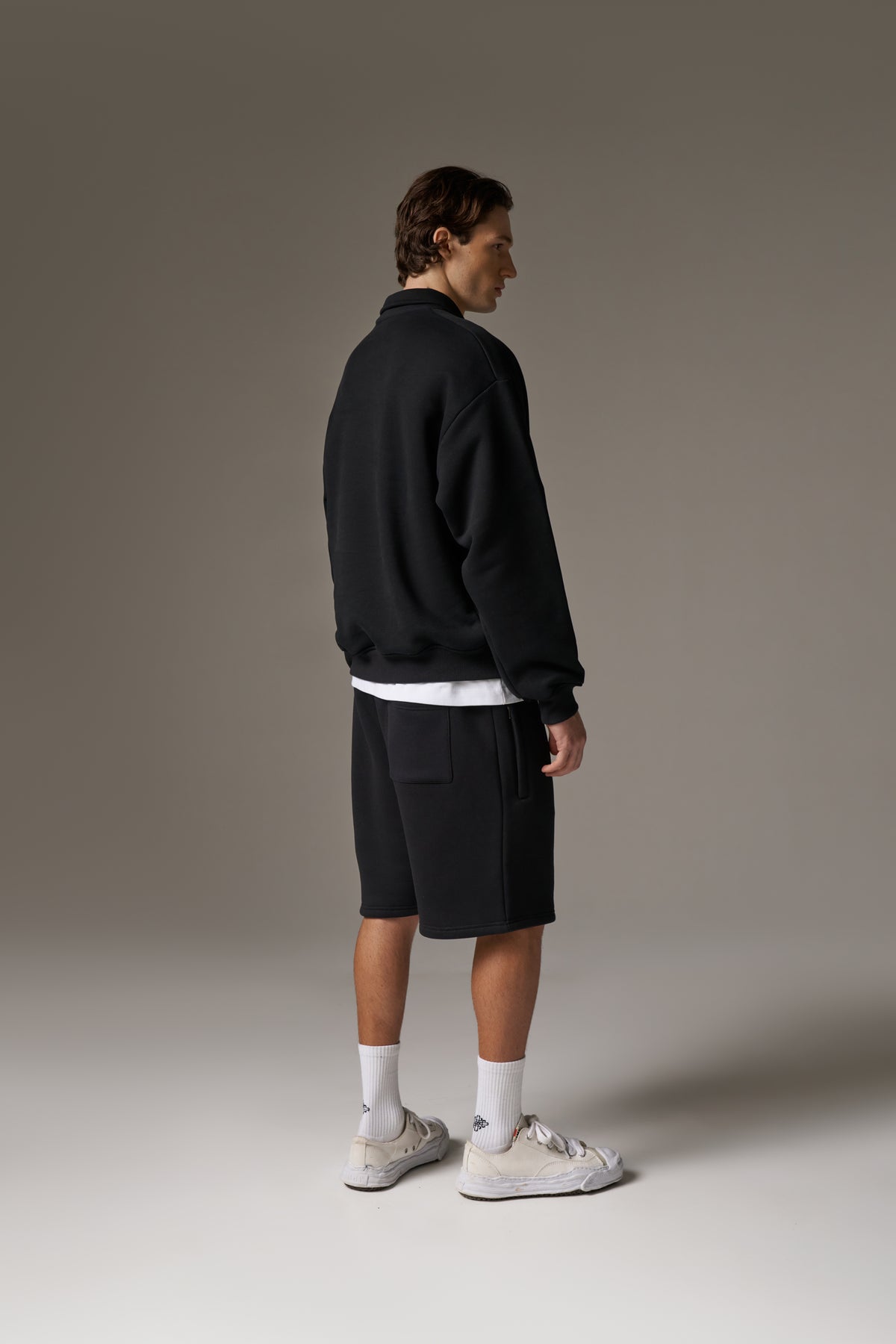 HEAVYWEIGHT MONOGRAM SHORTS - BLACK