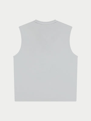 MENS ACTIVE BLANK VEST - SALT