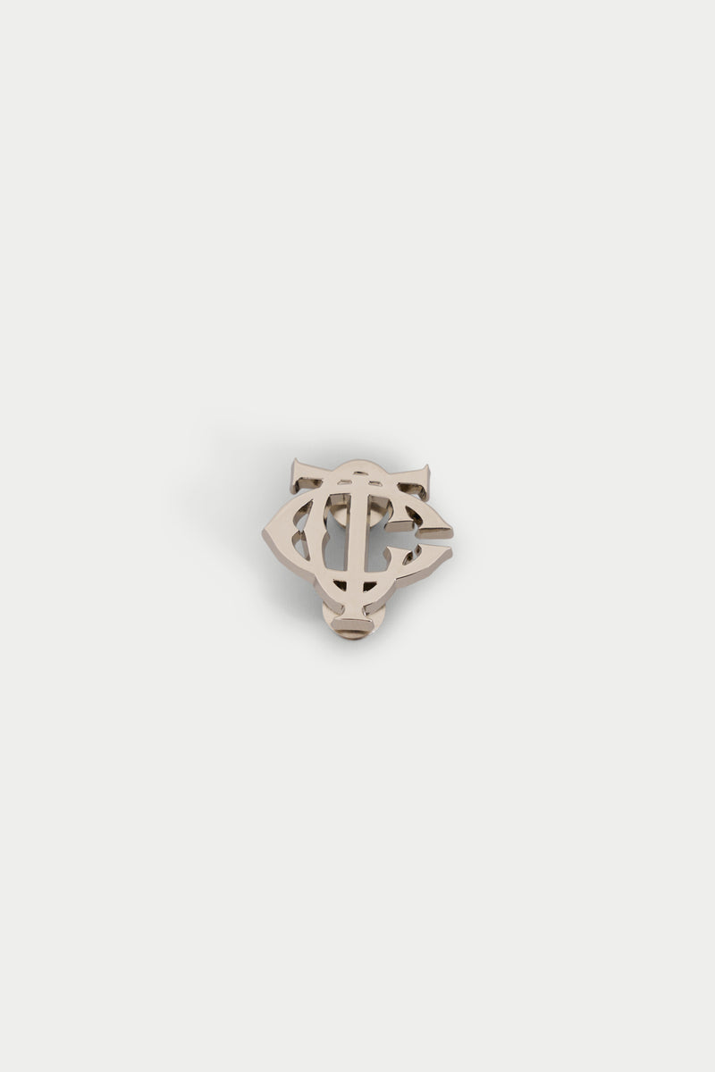 MONOGRAM PIN BADGE - SILVER – The Couture Club