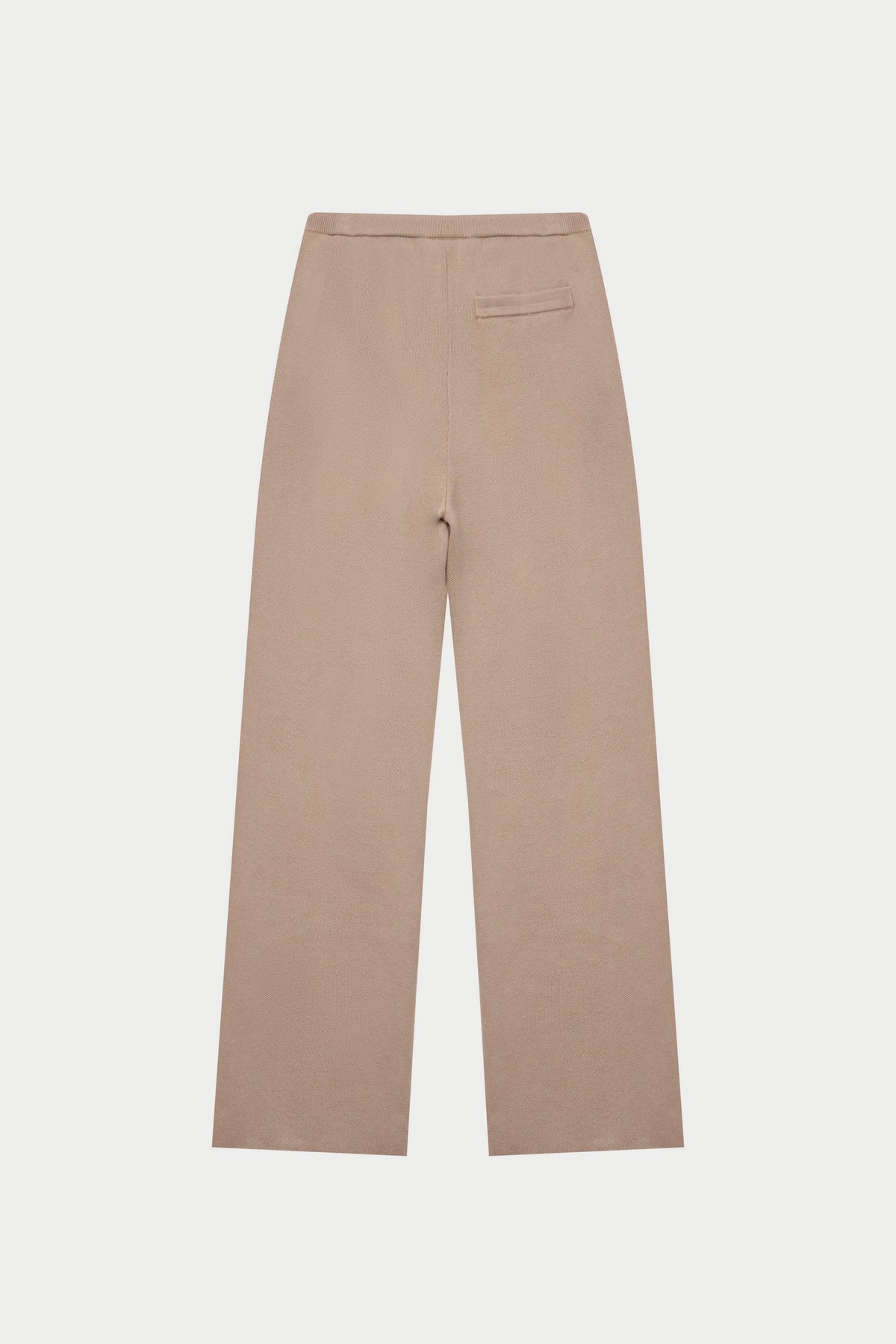 KNITTED RELAXED JOGGERS - BEIGE