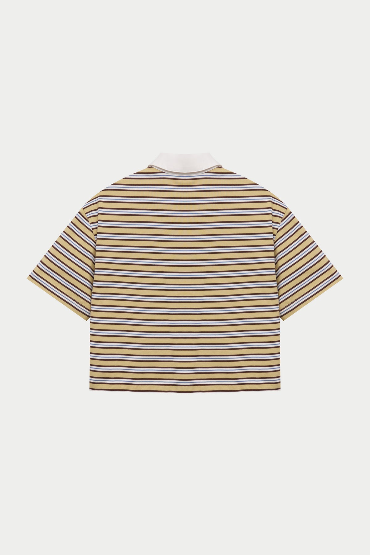 STRIPED POLO TEE - YELLOW