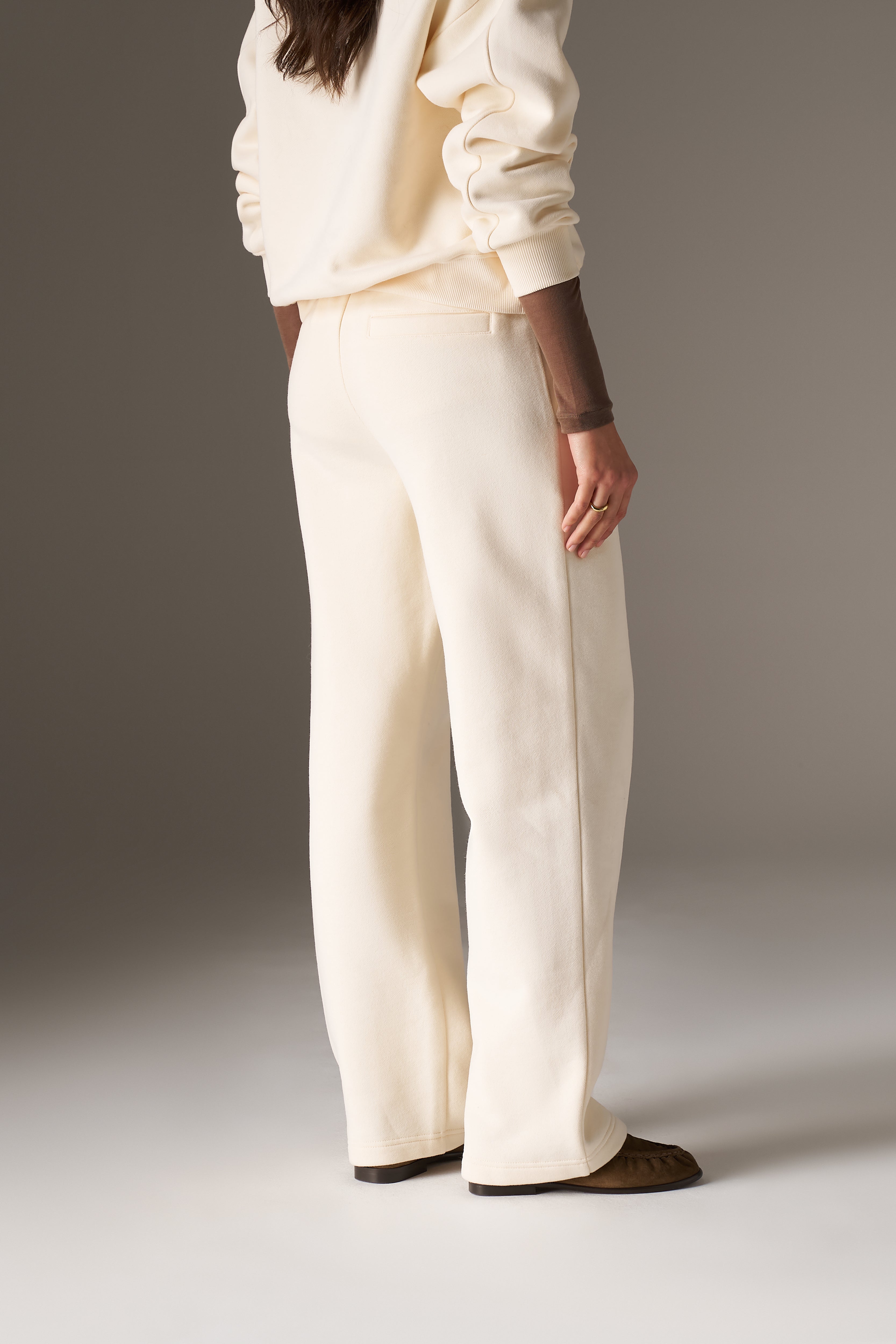 RAISED EMBLEM JOGGERS - BUTTERMILK