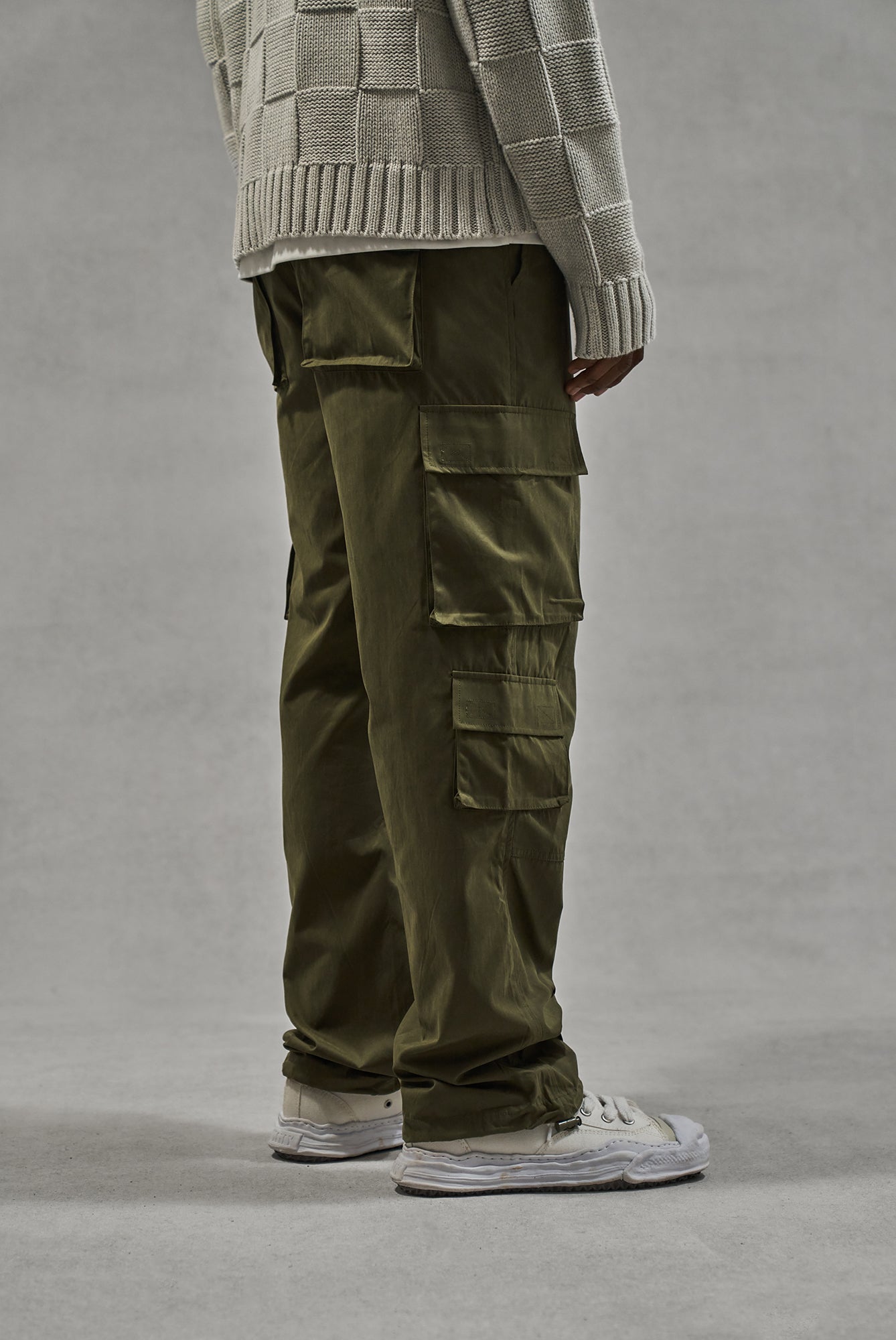 POPPY☆GATHER RIBBON CARGO PANTS (KHAKI) POPPY☆GATHER RIBBON