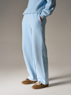 RAISED EMBLEM JOGGERS - POWDER BLUE
