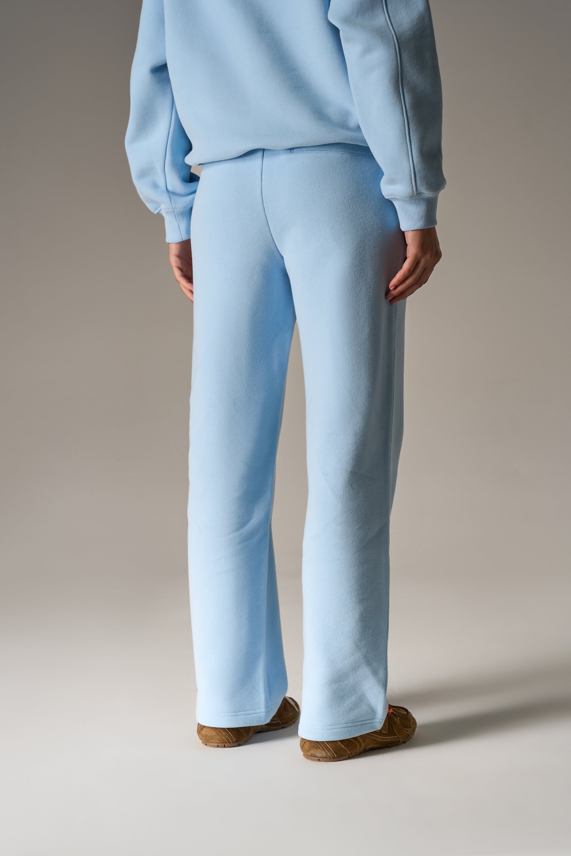 RAISED EMBLEM JOGGERS - POWDER BLUE