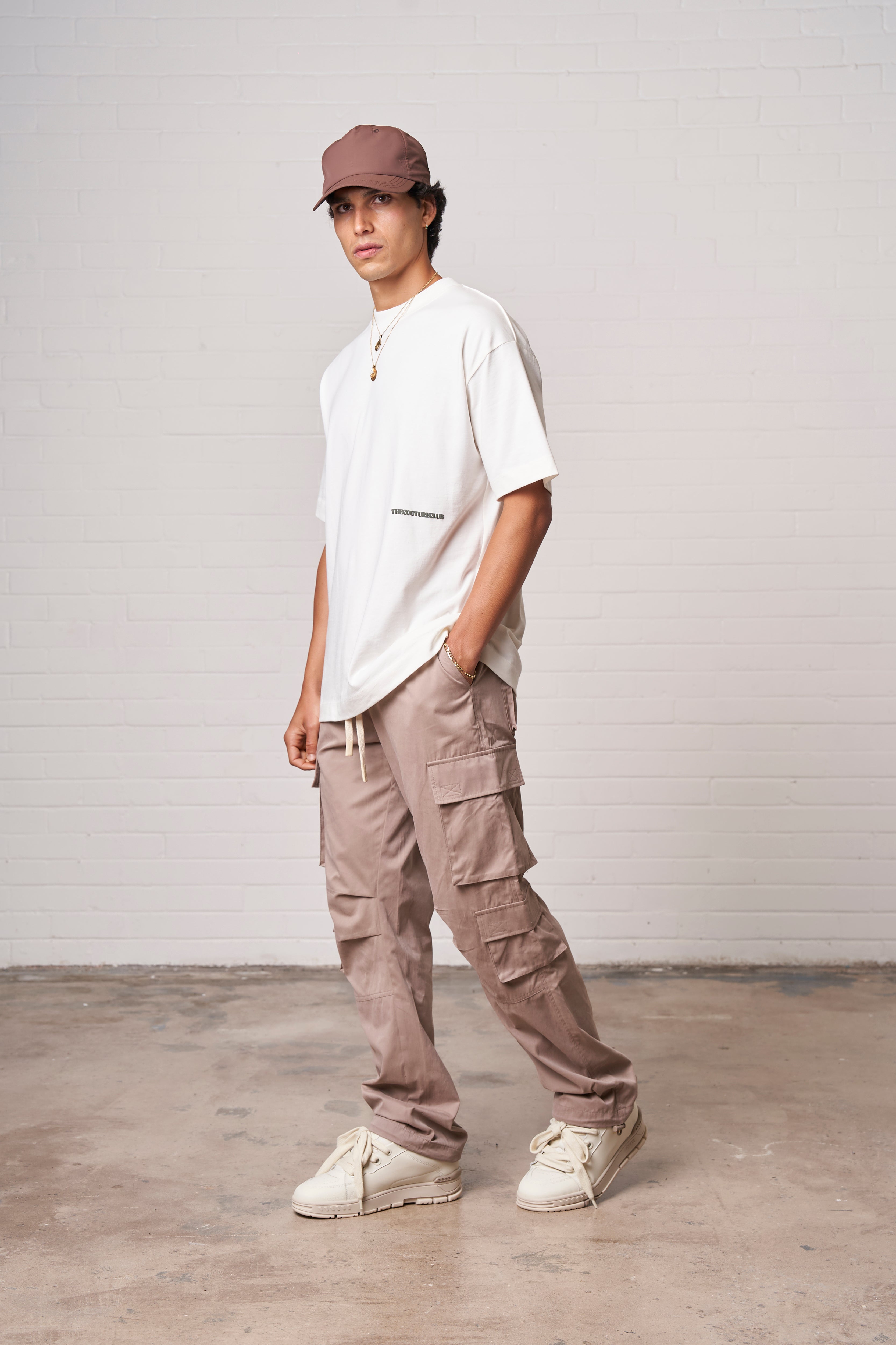 ESSENTIALS CARGO PANT - BEIGE