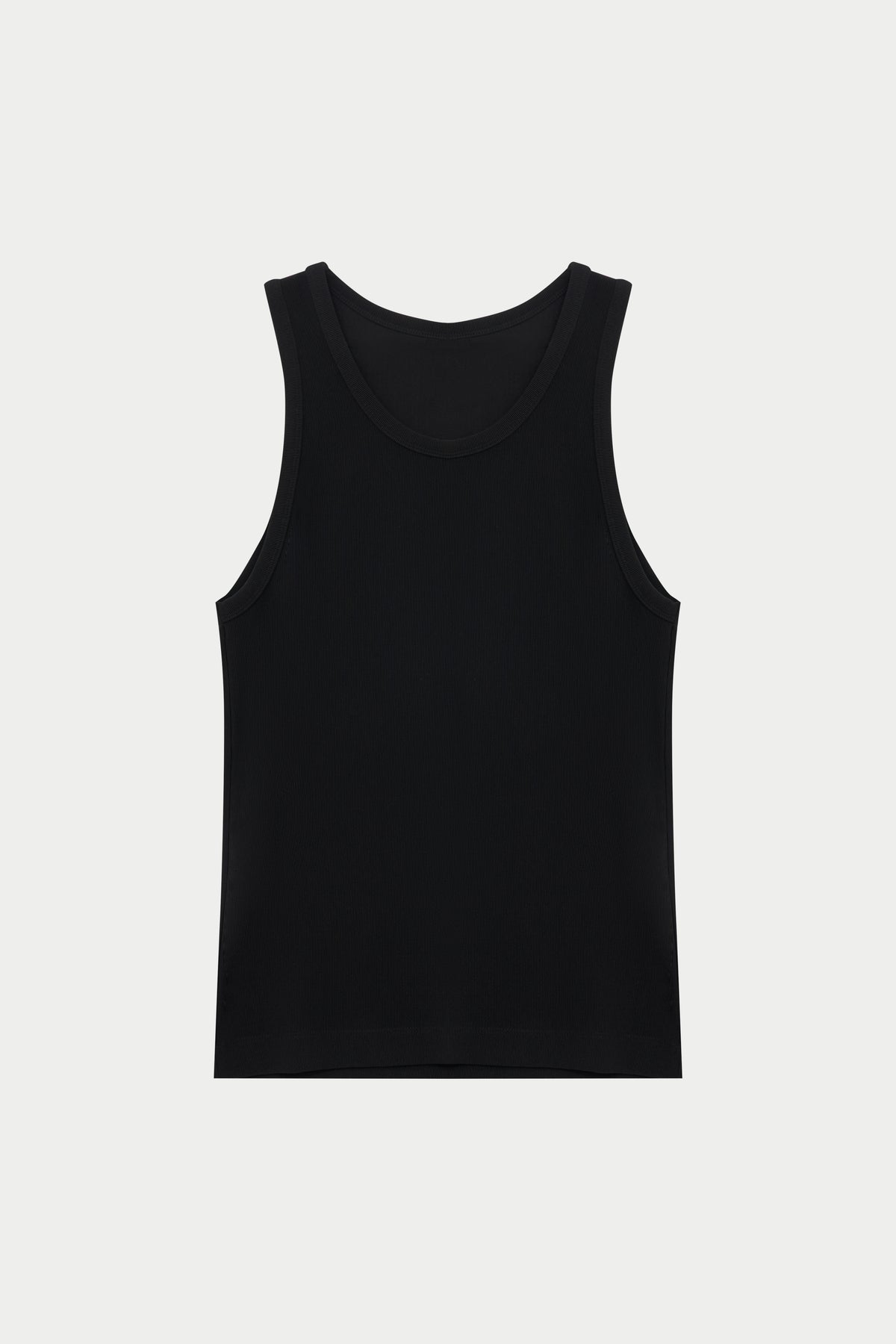 RIBBED VEST - BLACK