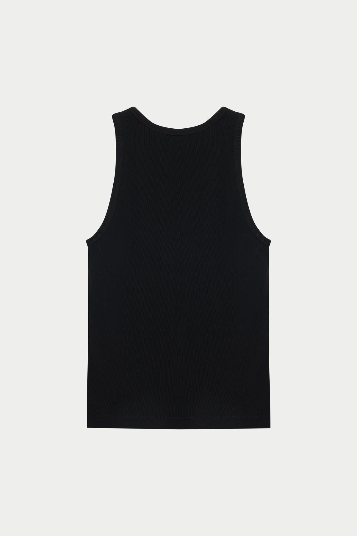 RIBBED VEST - BLACK