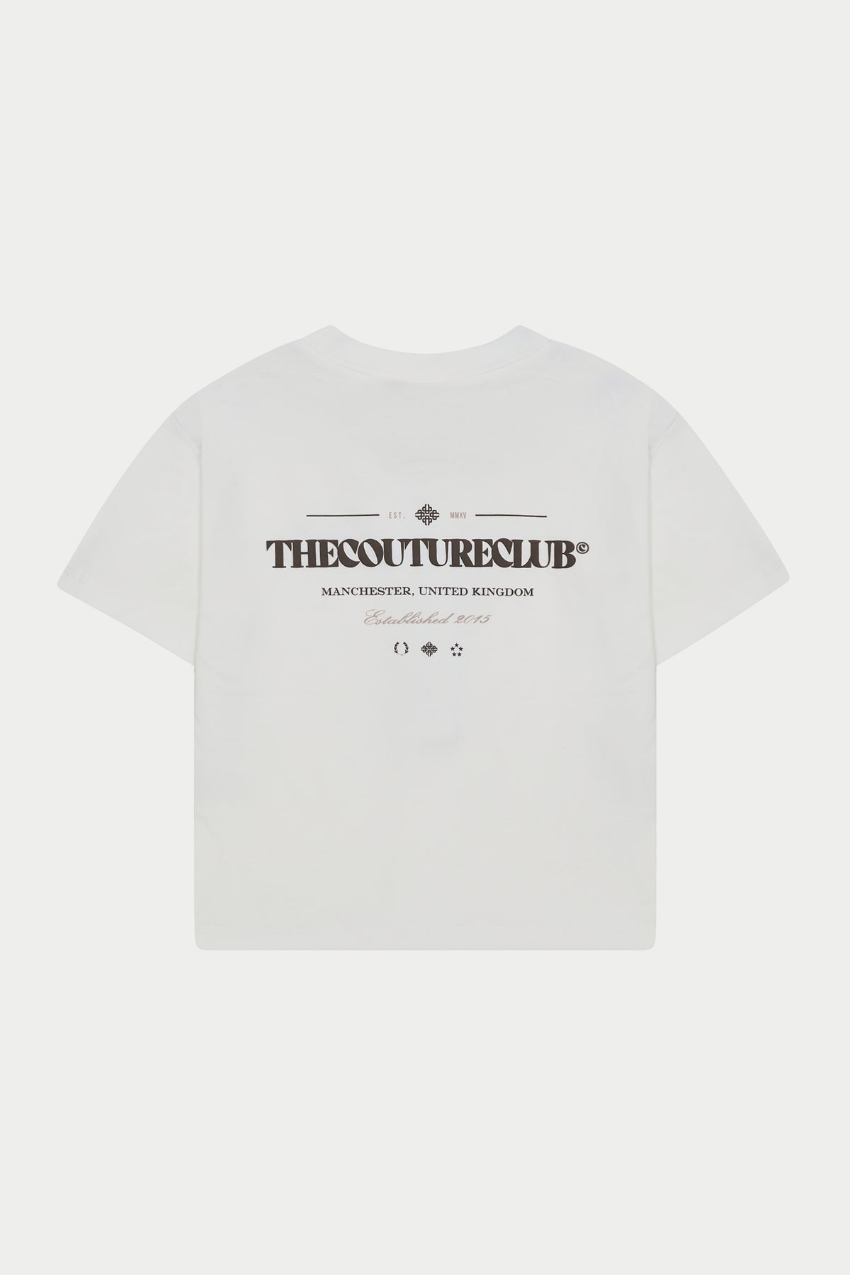JUNIOR COPYRIGHT MULTI GRAPHIC T-SHIRT - OFF WHITE