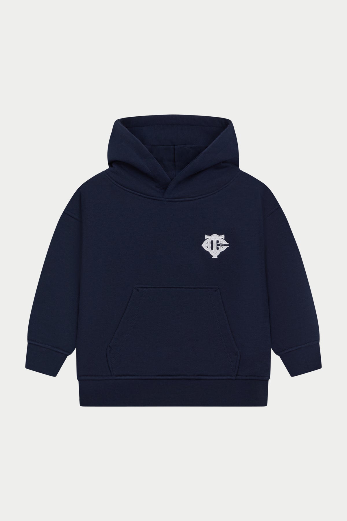 JUNIOR EMBLEM APPLIQUE HOODIE - NAVY
