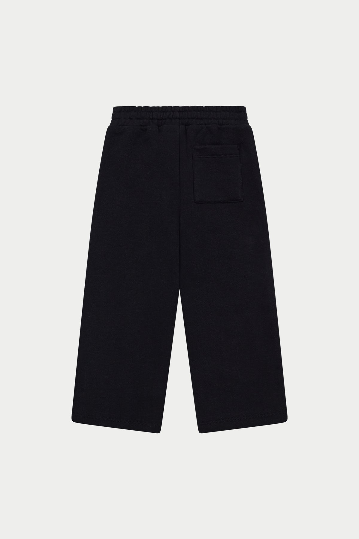 JUNIOR EMBLEM APPLIQUE JOGGERS - BLACK