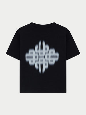 KIDS MOTION BLURRED T-SHIRT - BLACK