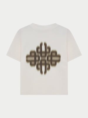 KIDS MOTION BLURRED T-SHIRT - OFF WHITE