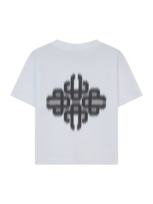 KIDS MOTION BLURRED T-SHIRT - WHITE