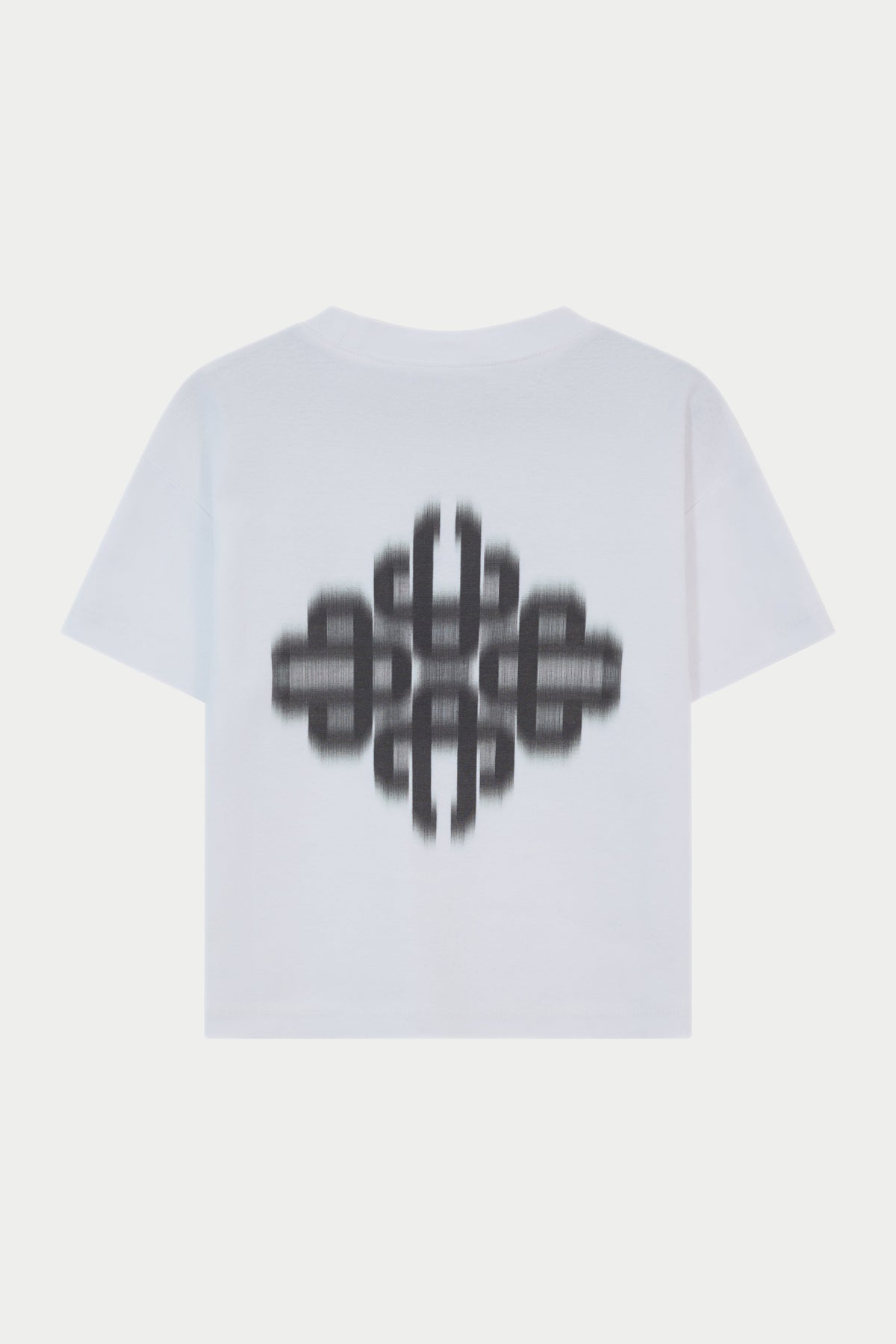 JUNIOR MOTION BLURRED T-SHIRT - WHITE