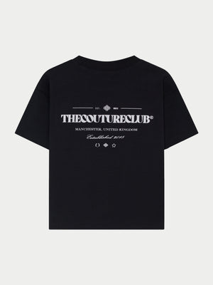 KIDS COPYRIGHT MULTI GRAPHIC T-SHIRT - BLACK