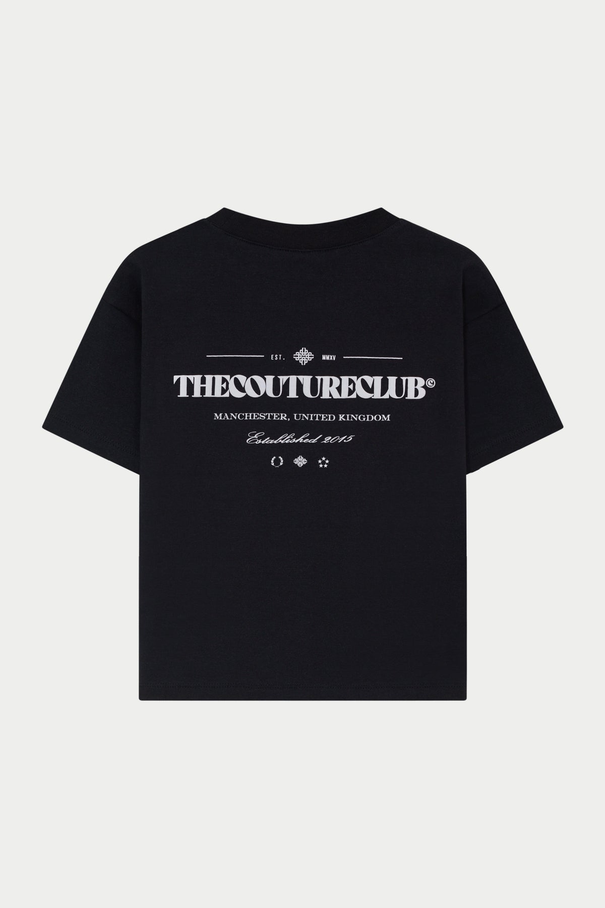 JUNIOR COPYRIGHT MULTI GRAPHIC T-SHIRT - BLACK