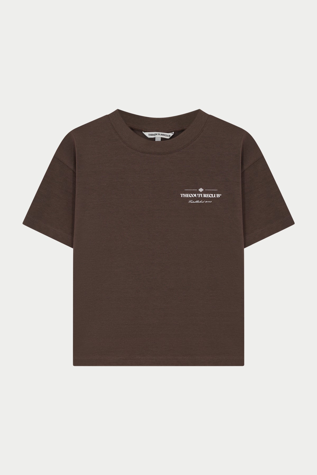 KIDS COPYRIGHT MULTI GRAPHIC T-SHIRT - BROWN
