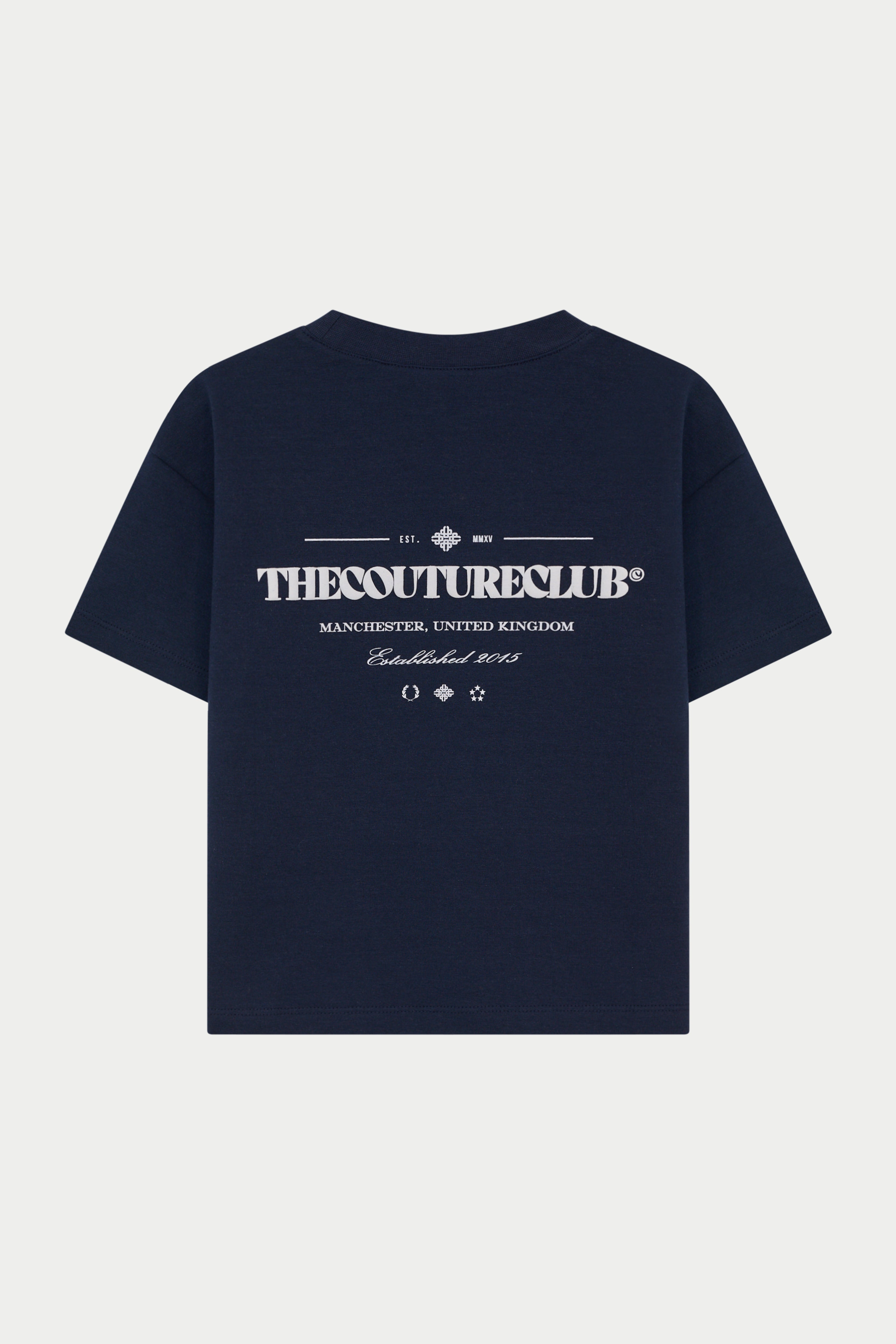 KIDS COPYRIGHT MULTI GRAPHIC T-SHIRT - NAVY
