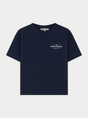 JUNIOR COPYRIGHT MULTI GRAPHIC T-SHIRT - NAVY