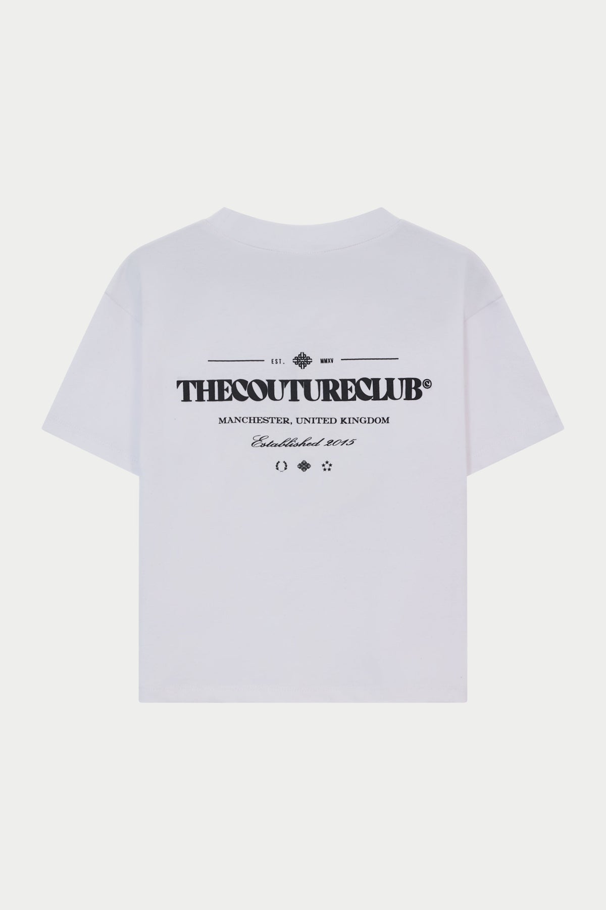 JUNIOR COPYRIGHT MULTI GRAPHIC T-SHIRT - WHITE